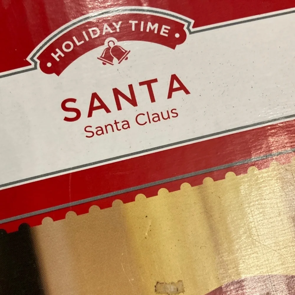 Holiday Time Santa Claus Inflatable - Red, White, and Green